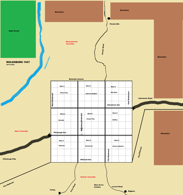 Molesburg Map